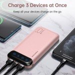 Slim 10000mAh USB-C Power Bank with LED Display
