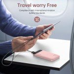 Slim 10000mAh USB-C Power Bank with LED Display