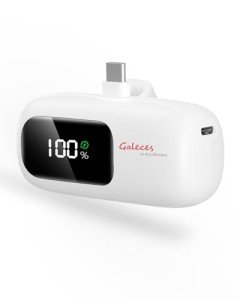 Compact 5000mAh USB-C Fast Charger with LED Display