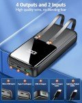 15000mAh Fast Charging USB-C Power Bank with Cables