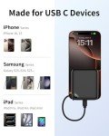 10,000mAh Mini USB-C Power Bank Charger