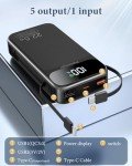 25800mAh Fast Charging Power Bank with Cables