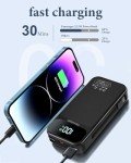 25800mAh Fast Charging Power Bank with Cables