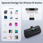 Portable 5200mAh USB-C Power Bank for iPhone 16