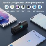 Feob 5000mAh USB-C Power Bank with LCD Display