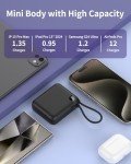 10,000mAh Mini USB-C Power Bank Charger