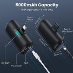 Feob 5000mAh USB-C Power Bank with LCD Display