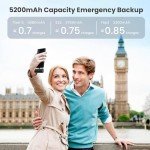 Portable 5200mAh USB-C Power Bank for iPhone 16