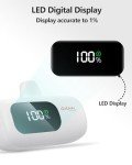 Compact 5000mAh USB-C Fast Charger with LED Display