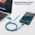 3-Pack 6FT USB-C Fast Charger Cable for Samsung