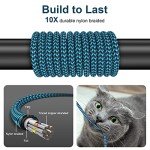 3-Pack 6FT USB-C Fast Charger Cable for Samsung