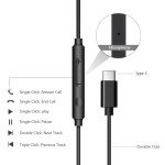 2 Pack Wired USB-C Earbuds with Mic & Volume Control