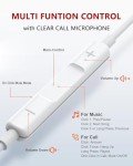 2-Pack USB-C Earbuds with Mic & Volume Control