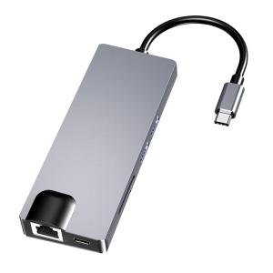 USB-C 8-in-1 Hub Converter, Aluminum Shell