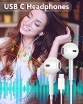 2-Pack USB-C Earbuds with Mic & Volume Control