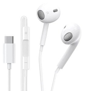 USB-C Earbuds with Mic & Volume Control