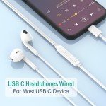 USB-C Headphones with Microphone and Volume Control
