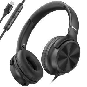 Cowyawn USB-C Over-Ear Headphones with Mic