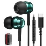 USB-C Wired Earphones with Mic for Samsung & iPhone
