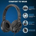 Cowyawn USB-C Over-Ear Headphones with Mic