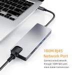 USB-C 8-in-1 Hub Converter, Aluminum Shell