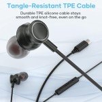 Bakibo USB-C In-Ear Headphones with Mic - Grey