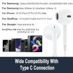 USB-C Earbuds with Mic & Noise Cancelling