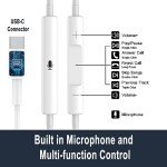 USB-C Earbuds with Mic & Noise Cancelling