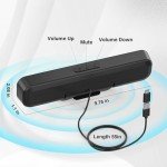 Portable USB-C Mini Soundbar Speaker for PC