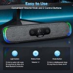 USB-C Bluetooth Soundbar with LED Lighting