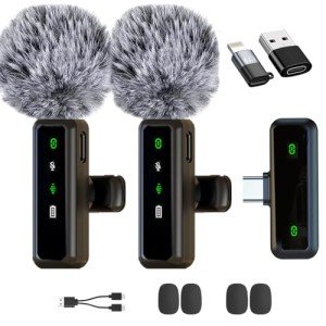 Wireless Lavalier Microphone for iPhone and Android