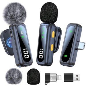 Wireless Lavalier Microphone Set for USB-C Devices