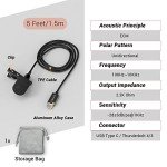 Cubilux USB-C Lavalier Microphone for Devices
