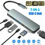 USB-C Hub with 7 Ports and HDMI 4K Adapter