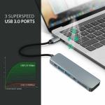 USB-C Hub with 7 Ports and HDMI 4K Adapter