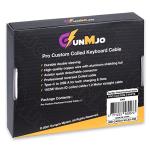 Coiled USB-C Cable for Gaming Keyboards - White