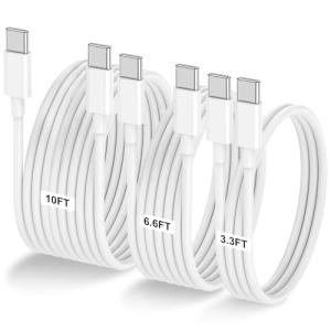 60W USB-C Fast Charging Cable 3-Pack