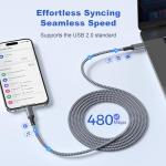 Basesailor 15FT USB-C to USB-C 100W Cable