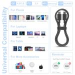 5-Pack 6FT USB-C to USB-C Fast Charging Cables