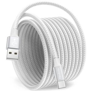 10 ft Braided USB-C Cable for Fast Charging