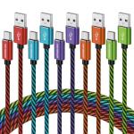 Teyssor 10FT USB-C Nylon Braided Charging Cables