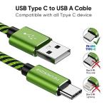 Teyssor 10FT USB-C Nylon Braided Charging Cables