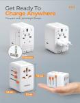 TESSAN 100W GaN Universal Travel Adapter with USB Ports