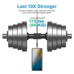 10ft USB to USB-C Cable 3-Pack, Fast Charging