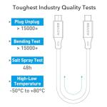 AGVEE 3ft USB-C to Micro USB Cable - 2 Pack