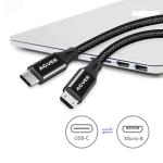 AGVEE 3ft USB-C to Micro USB Cable - 2 Pack