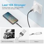 10ft USB to USB-C Cable 3-Pack, Fast Charging