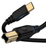 6FT USB-C to USB B Printer Cable