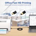 6FT USB-C to USB B Printer Cable