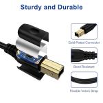 6FT USB-C to USB B Printer Cable